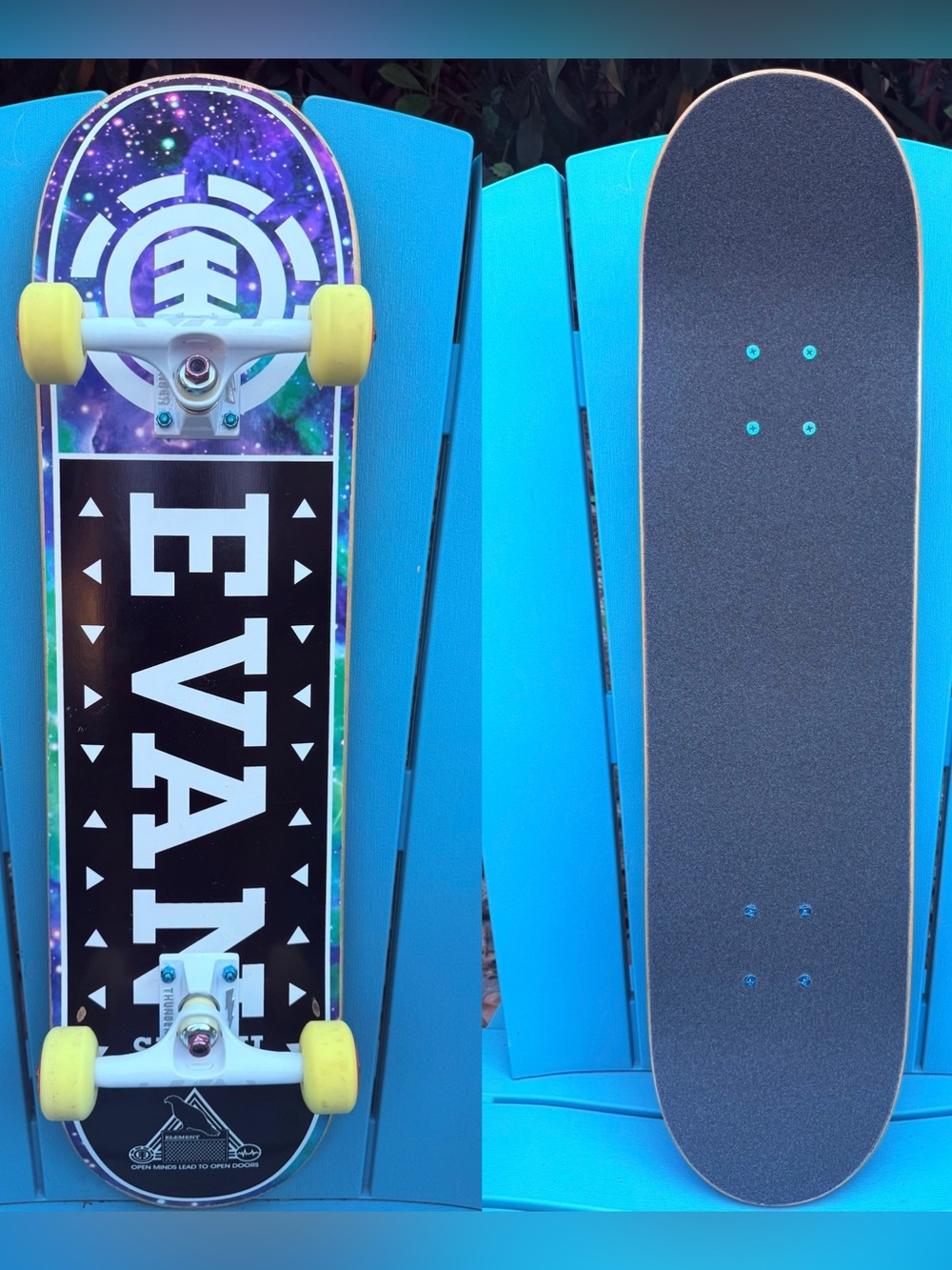 Element Skateboards Even Smith Name Block Complete Skateboard 8.0 Thunder Trucks